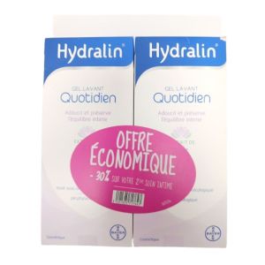 HYDRALIN QUOTIDIEN 2x 400ml Soin d' hygiène intime - Protection quotidienne - Lot de 2x400ml - BAYER