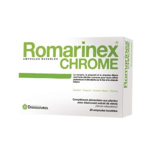 ROMARINEX CHROME detox - 20 ampoules buvables