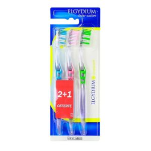 Elgydium brosses à dents inter-actives Souple (lot de 3)