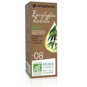 ARKOESSENTIEL BIO Eucalyptus radiata n°08 - Fl/10ml - Huile Essentielle 100% Pure et Naturelle
