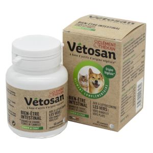 VETOSAN Aliment Complémentaire Bien-Etre Intestinal (Spécial Vers) Bte/60 - Chien, Chat