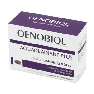 OENOBIOL Aquadrainant Plus - Complément Alimentaire Réduire la Sensation de Jambes Lourdes B/45