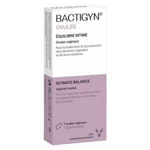 CCD Laboratoire de la femme - BACTIGYN Ovules, équilibre intime - Bte/7ovules vaginaux