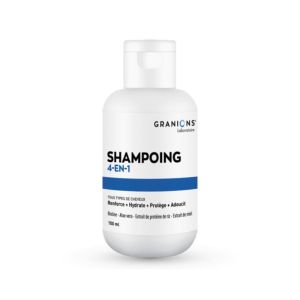 GRANIONS Shampoing 4 en 1 Tous Cheveux 100ml - Renforce + Hydrate + Protège + Adoucit