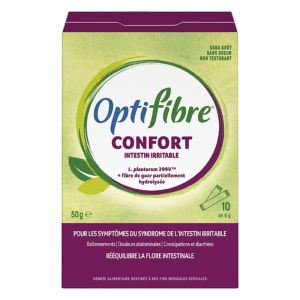 OPTIFIBRE CONFORT 10 Sticks de 5g - Syndrome de l' Intestin Irritable (SII)
