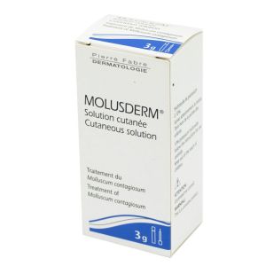 Molusderm solution pour application cutanée, 3 g
