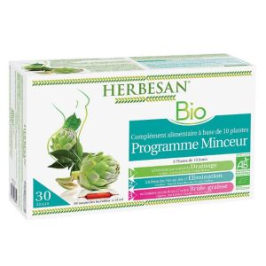 HERBESAN Mon Coffret Bio Minceur 30 Ampoules de 15ml (Brûle Graisse, Elimination, Perte de Poids)
