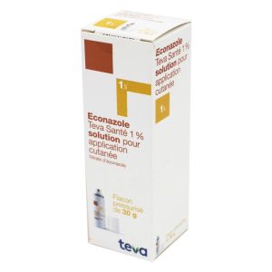 Econazole Teva 1%, solution pour application cutanée - Flacon 30 g