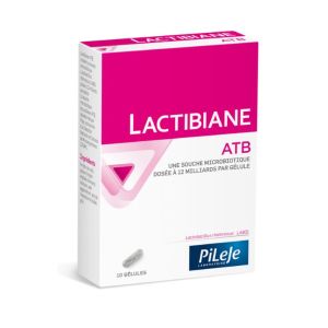 LACTIBIANE ATB Gélule Bte/10 - Souche Microbiotique Lactobacillus Rhamnosus (12 Milliards UFC)
