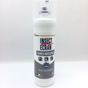 INSECT ECRAN Zones Infestées 100ml - Répulsif Peau Dès 24 Mois - Moustique Tigre, Tiques, Phlébotomes