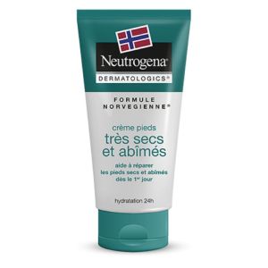 NEUTROGENA Crème Pieds Très Secs et Abîmés 100ml - Hydratation 24 Heures