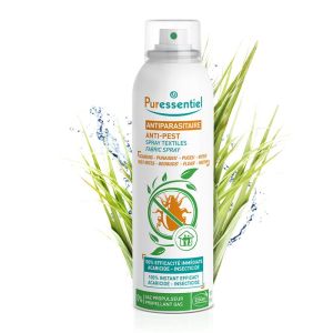 PURESSENTIEL ANTI-PARASITAIRE Spray Textiles 150ml - Acariens, Punaises, Puces, Mites