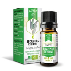 DAYANG BIO Huile Essentielle Chémotypée EUCALYPTUS CITRONNE 10ml - Eucalyptus citriodora