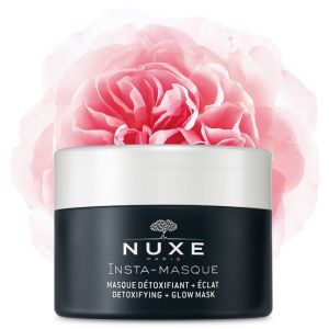 NUXE INSTA Masque Détoxifiant + Eclat - Rose et Charbon - Toutes Peaux même Sensibles - Pot/50ml