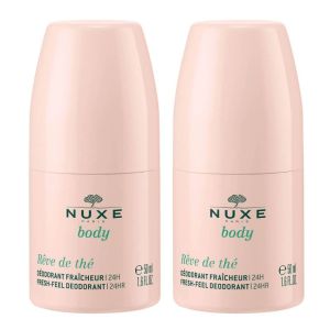 NUXE BODY REVE DE THE Déodorant Fraîcheur 24H 2x 50ml OFFRE SPECIALE - Au Thé Vert