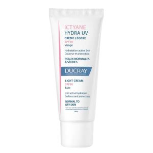 ICTYANE Hydra UV Crème Légère Visage SPF30 40ml - Peaux Normales à Sèches