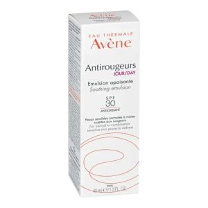 AVENE ANTIROUGEURS JOUR Emulsion Apaisante  SPF30 40ml - Peau Couperosique