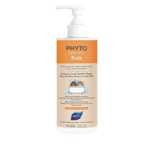 PHYTOSPECIFIC KIDS Shampooing Douche Démêlant Magique 400ml - Corps et Cheveux Bouclés, Frisés, Crépus