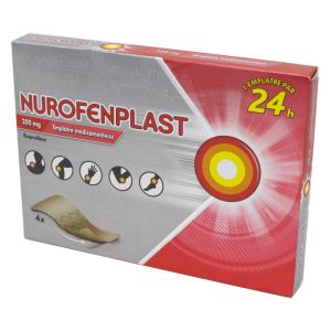 Nurofenplast 200 mg, emplâtre médicamenteux - Boite/4