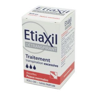 ETIAXIL Détranspirant Traitement Aisselles Peaux Normales - Roll-on/15ml - Sudo Régulateur