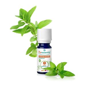 PURESSENTIEL BIO Menthe Poivrée 10ml - Huile Essentielle Mentha x piperita