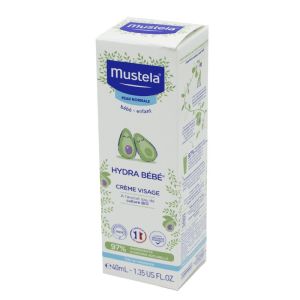 MUSTELA PEAU NORMALE Hydra Bébé Crème Visage 40ml - Perséose d' Avocat Bio