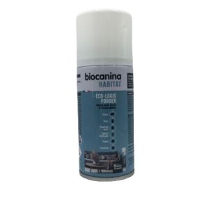 BIOCANINA HABITAT Eco-Logis Fogger 150ml - Aérosol Insecticide Locaux Fermés - Puces, Poux, Punaises de Lit, Tiques, Acariens