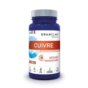 GRANIONS PILULIERS Cuivre 60 Gélules Végétales - Défenses Immunitaires