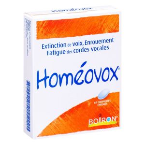 Homéovox Extinction de voix, 60 comprimés - Boiron