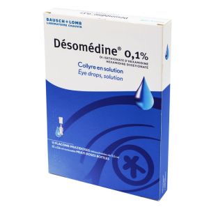 Désomédine 0,1 %, collyre - 10 unidoses de 0.6 ml