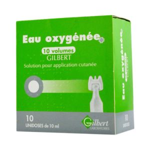 EAU OXYGENEE 10 VOLUMES GILBERT, solution à 3% - 10 unidoses