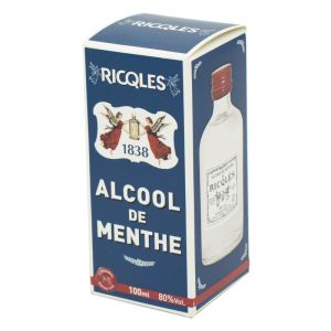 RICQLES Alcool de Menthe Forte 80% par Volume - Pour Lutter contre la Fatigue Passagère, les Nausées
