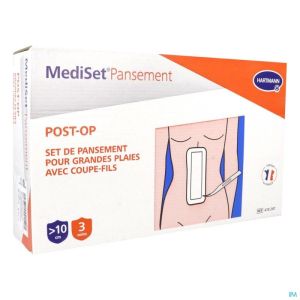 MEDISET Grandes Plaies - Set de Pansements Post Op pour Grandes Plaies Suturées, non Infectées &gt;