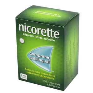 Nicorette 2mg Microtab - 100 comprimés sublinguaux