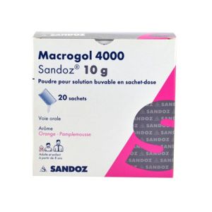 Macrogol Sandoz, poudre pour solution buvable - 20 sachets