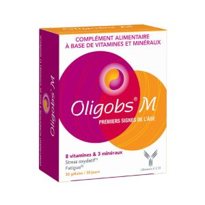 OLIGOBS M Premiers Signes de l' Age 30 Gélules - Ménopause (Stress Oxydatif, Fatigue)