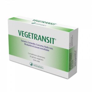 VEGETRANSIT 30 Gélules - Complément Alimentaire à Base de Plantes - Digestion, Transit Intestinal
