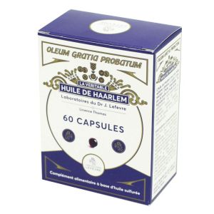 HUILE DE HAARLEM 60 Capsules - La Véritable, L' originale - Oleum Gratia Probatum