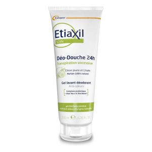ETIAXIL SOIN Déo Douche 24h Citron 200ml - Gel Lavant Déodorant Anti Odeurs - Transpiration Excessive