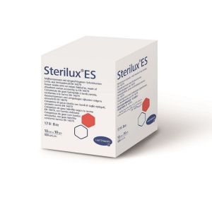 STERILUX ES Compresses Non Stériles 10 x 10 cm, Compresse de Gaze Coton, Soin des Plaies