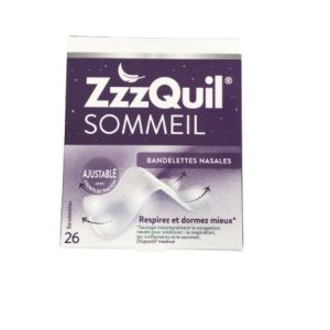 Zzzquil sommeil - 26 Bandelettes nasales - Respirez et dormez mieux - 8700216598033