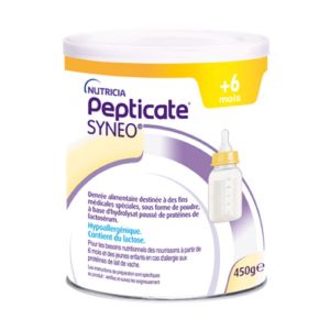 PEPTICATE SYNEO +6 Mois 450g - Allergie aux Protéines de Lait de Vache