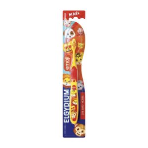 ELGYDIUM KIDS Brosse à Dents Souple EMOJI - Enfants de 2 à 6 Ans - 1 Unité