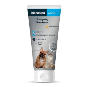 BIOCANINA Hygiène Shampoing Nourissant - Chien, Chat - Gaine le Poil - Protéines d' Avoine - T/200ml