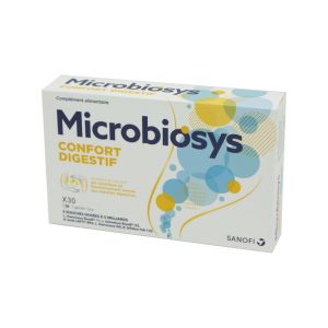 MICROBIOSYS Confort Digestif 30 Gélules - 5 Souches Probiotiques Dosées à 5 Milliards
