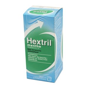 Hextril menthe 0,1 %  bain de bouche - Flacon 200 ml