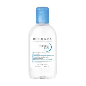 BIODERMA Hydrabio H2O 250ml - Solution Eau Micellaire Démaquillante Hydratante - Peaux Sensibles Déshydratées
