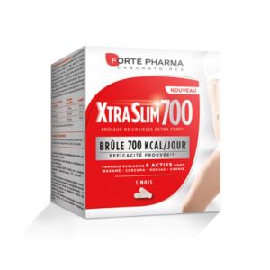 XtraSlim 700 Brûleur de Graisses Extra Fort - Wakamé, Curcuma, Konjac, Cassis - 120 Gélules