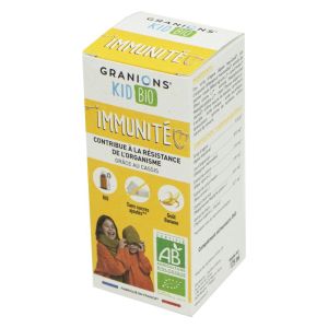 GRANIONS KID BIO Immunité Solution Buvable 125ml - Contribue à la Résistance de l' Organisme grâce au Cassis