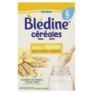 BLEDINE VANILLE 400g - Céréales pour Bébé dès 6 Mois - Sans Colorant, Sans Conservateur